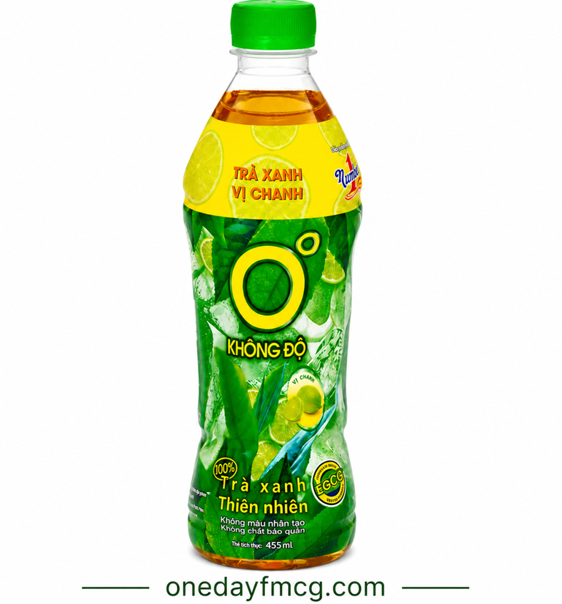Khong Do Lemon Green Tea 455ml Wholesale Supplier Vietnam | Oneday FMCG
